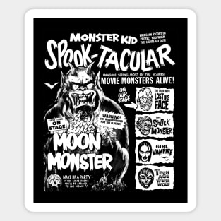 Monster Kid Spook-Tacular (retro spook show design) Magnet